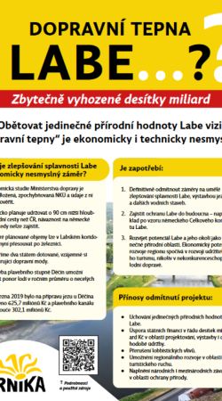 Dopravní tepna Labe? Zbytečně vyhozené desítky miliard. 